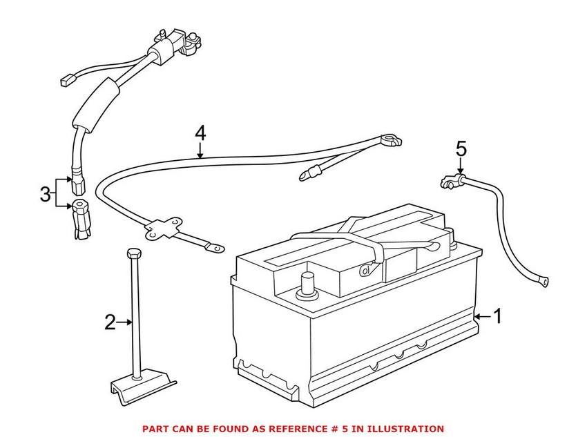 BMW Battery Cable 12421436907